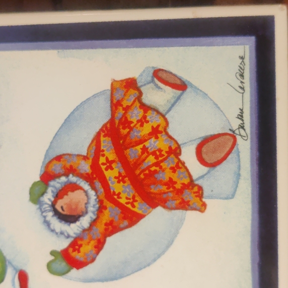 Barbara Lavallee Ceramic Trivet - Picture 2 of 3